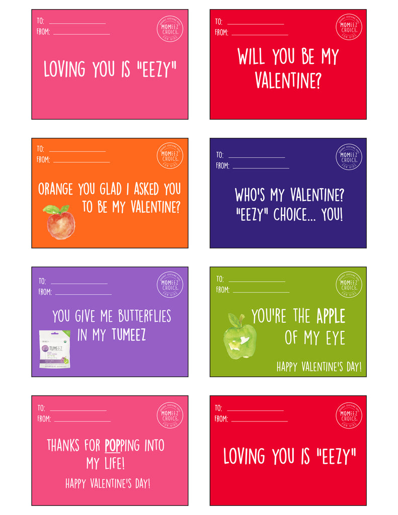 Valentine's Day Cards from Momeez Choice for Kids Print Out Activity