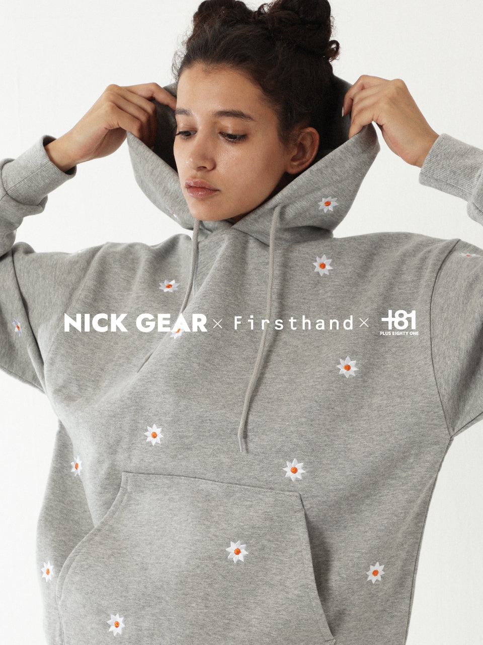 NICK GEAR/ニックギアSP Flower HOODIE +81 / 別注 - パーカー