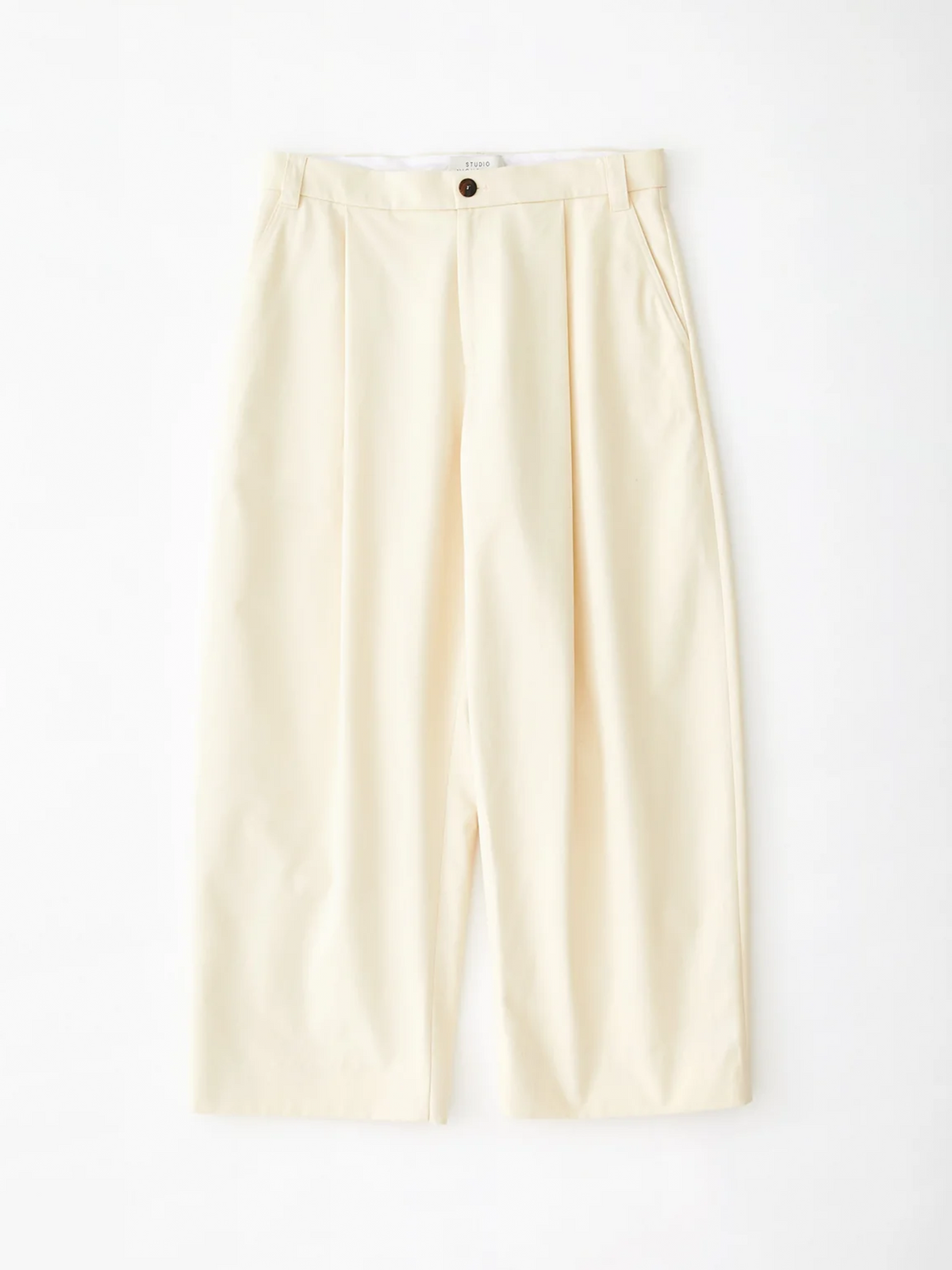 SORTE - PEACHED COTTON TWILL VOLUME PLEAT PANTS – +81