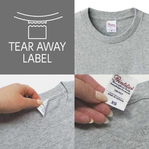 00085-CVT 半袖Tシャツ ティアウェイラベル（TEAR AWAY LABEL）