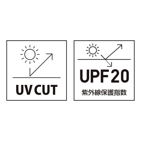 00300-ACT 半袖Tシャツ UPF20（紫外線遮蔽指数）