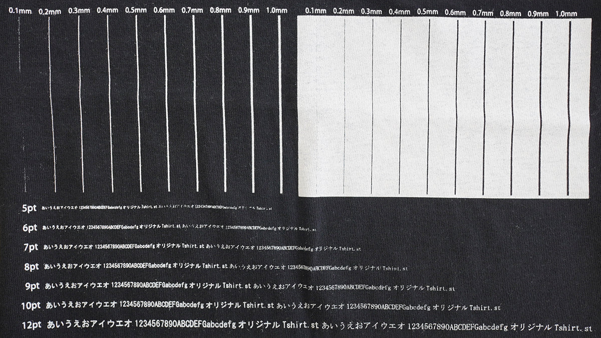 小さい文字・線の再現