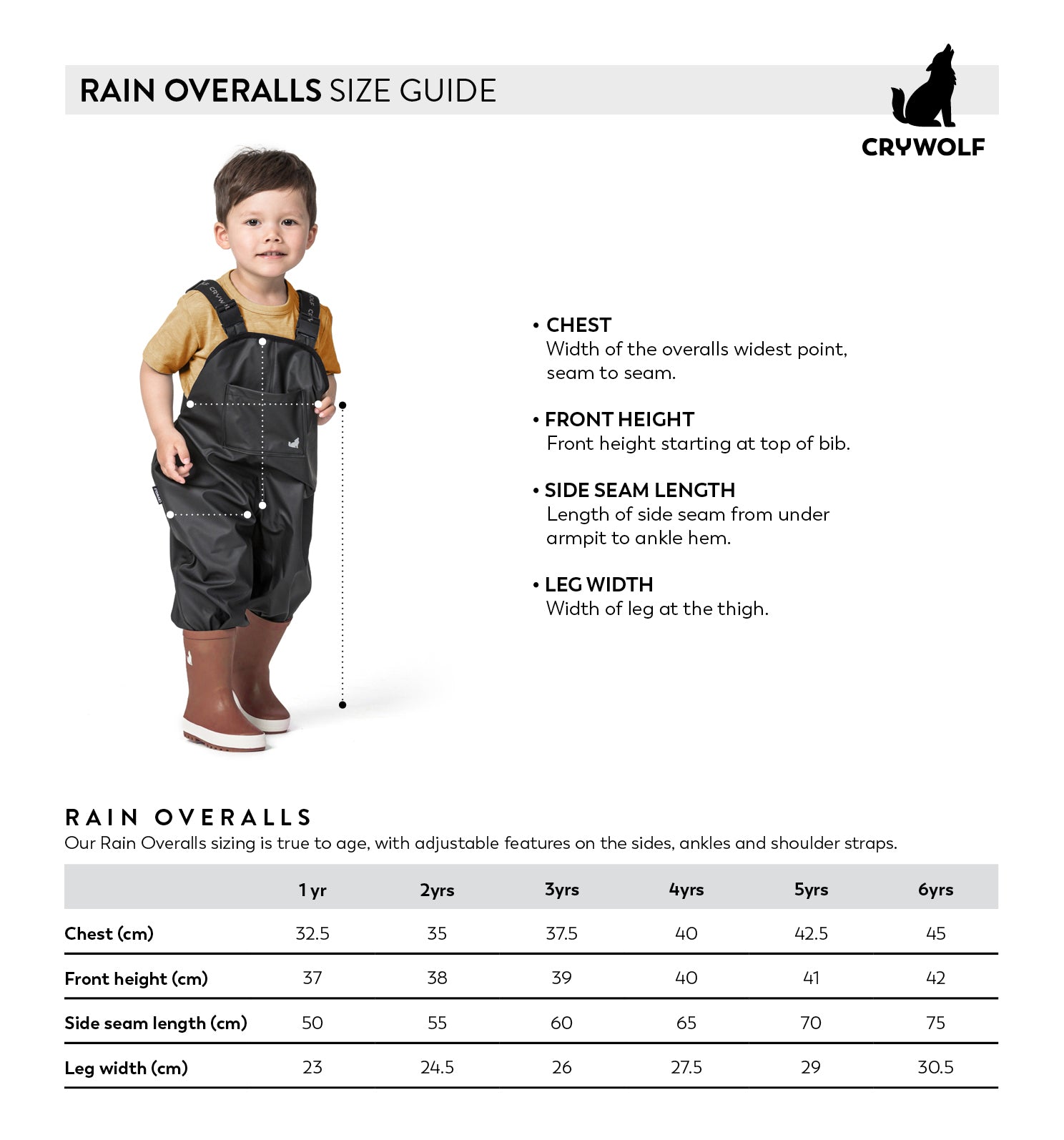 Rain Boot Size Chart