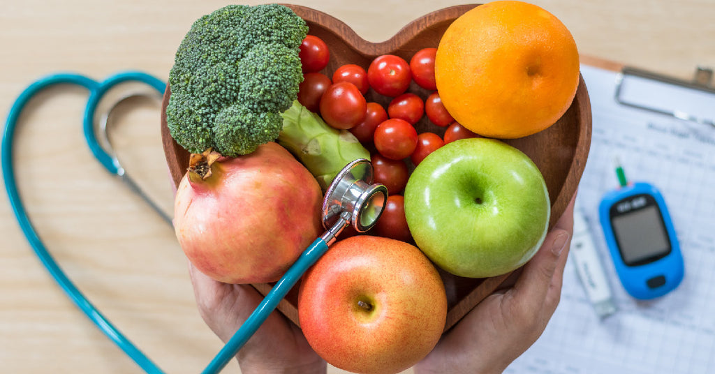 fruits & veggies bowl with rich protein for diabetic people's heart health