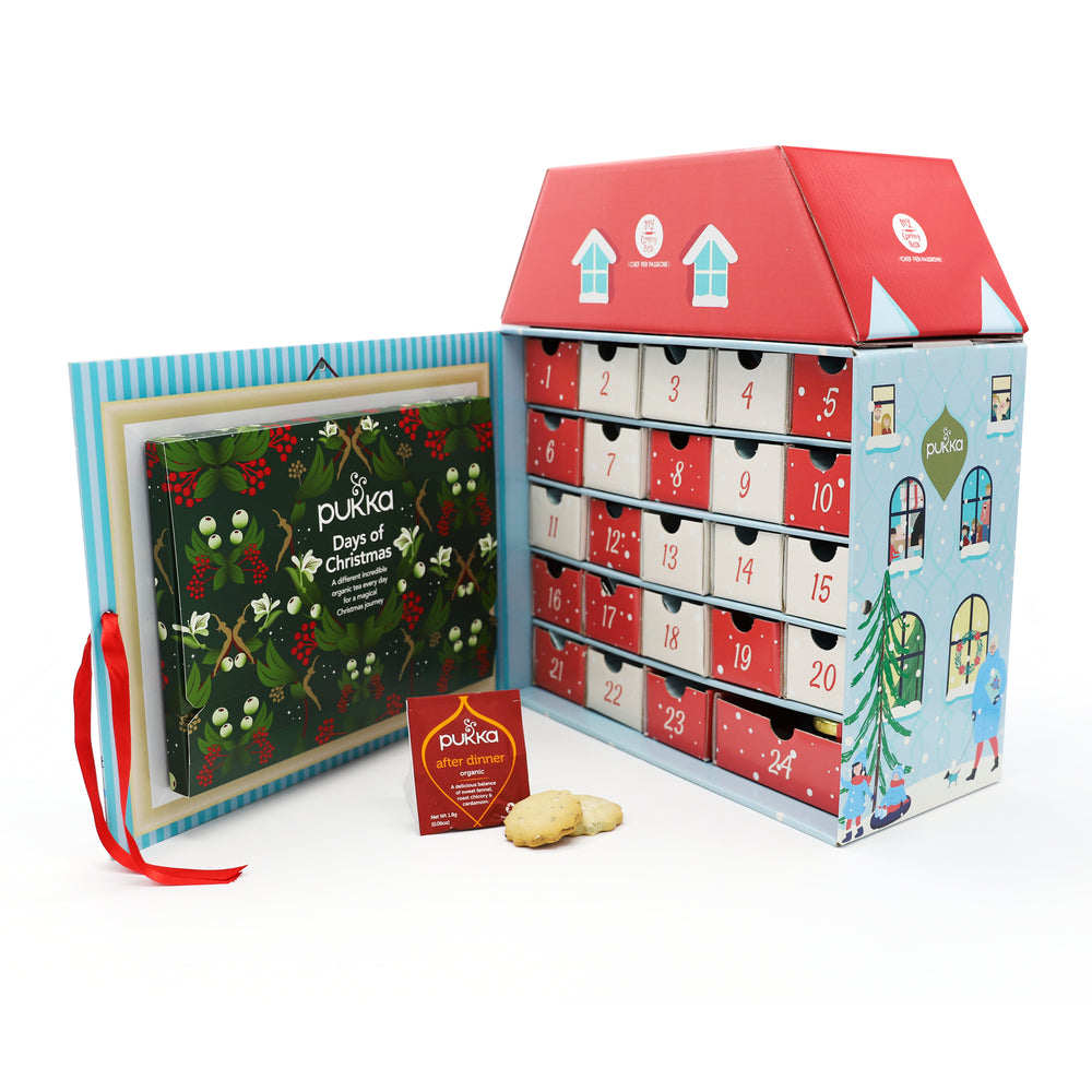 
                  
                    Load image into Gallery viewer, Advent Calendar: herbal teas and biscuits under the tree
                  
                