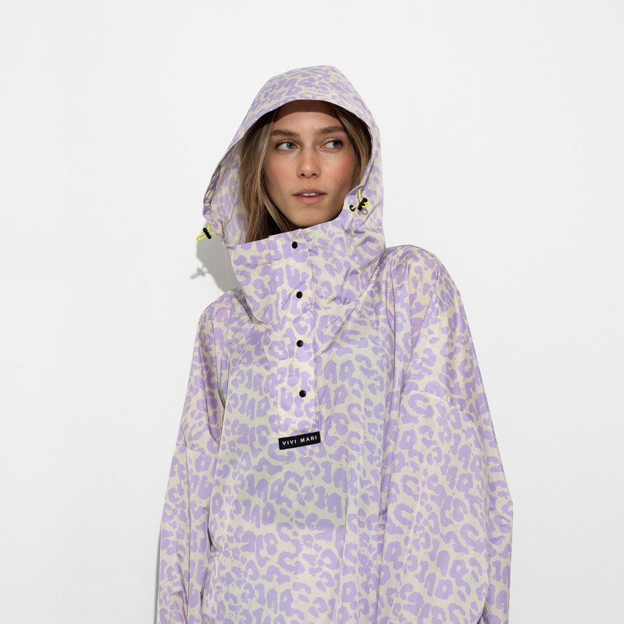 Raincoat leo splashes lavender/grey - VIVI MARI