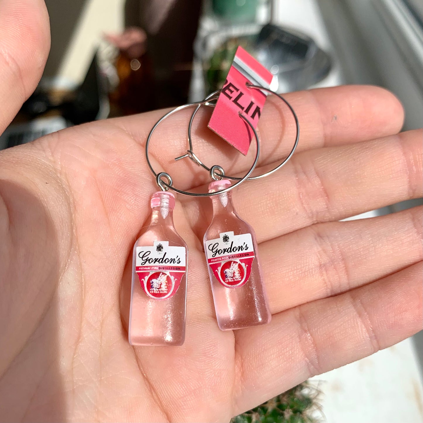 Gordon's Pink Gin Earrings – Wild Bird Jewellery
