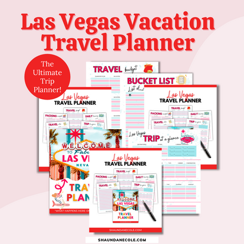 7-Page Las Vegas Travel Planner Printable