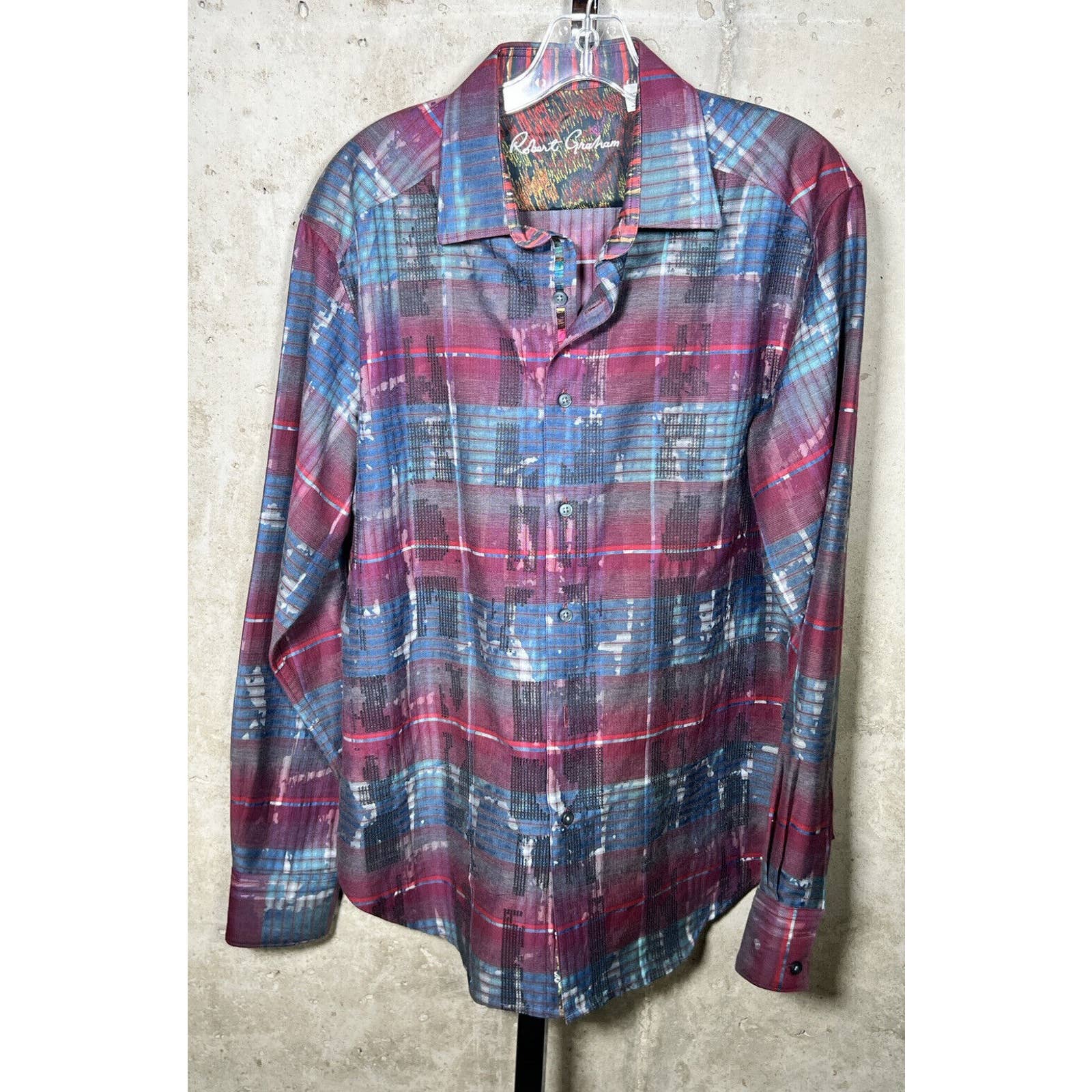 Robert Graham Stitched Button Down Shirt Sz. Medium