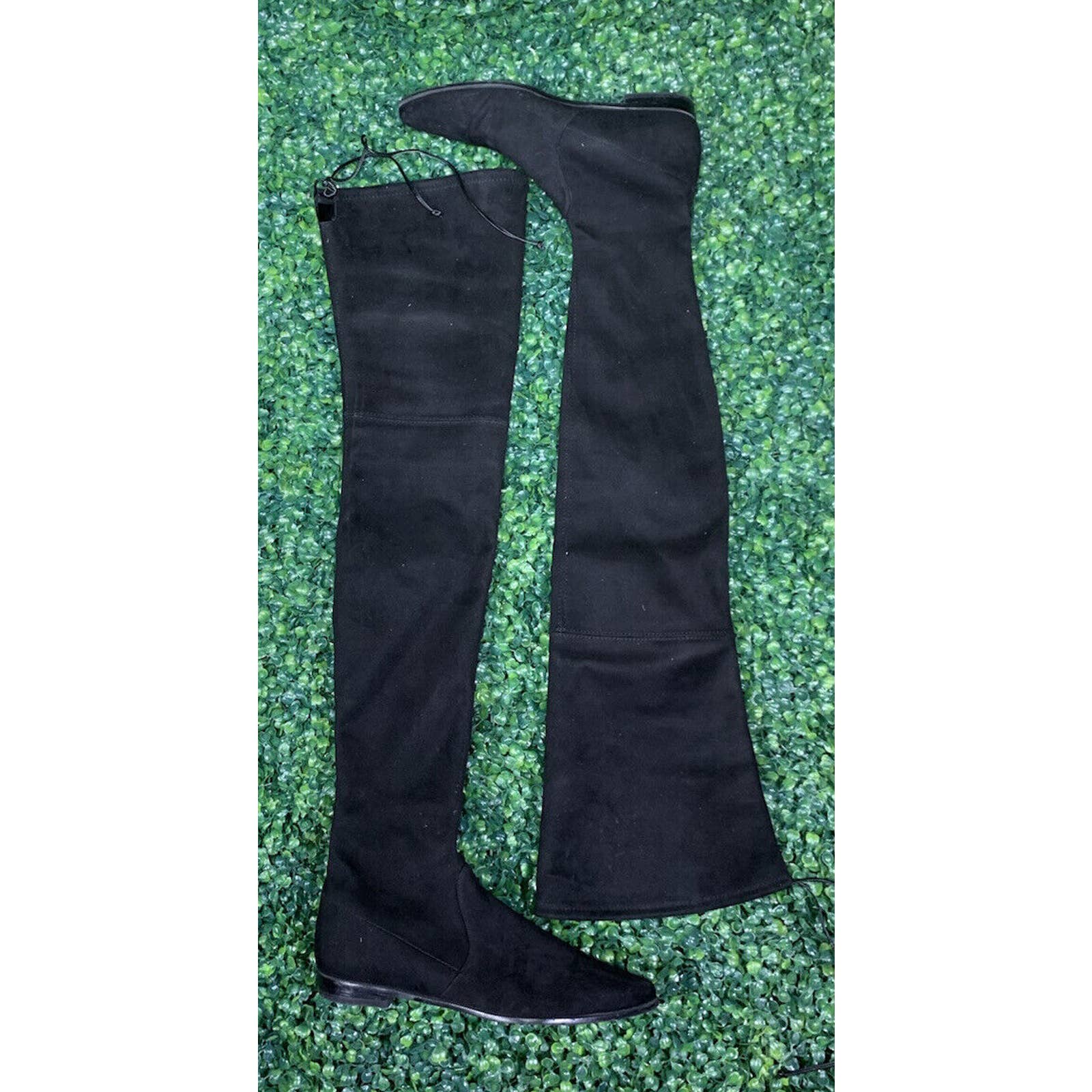 Stuart Weitzman Over the Knee Black Suede Boots Sz.9.5 N