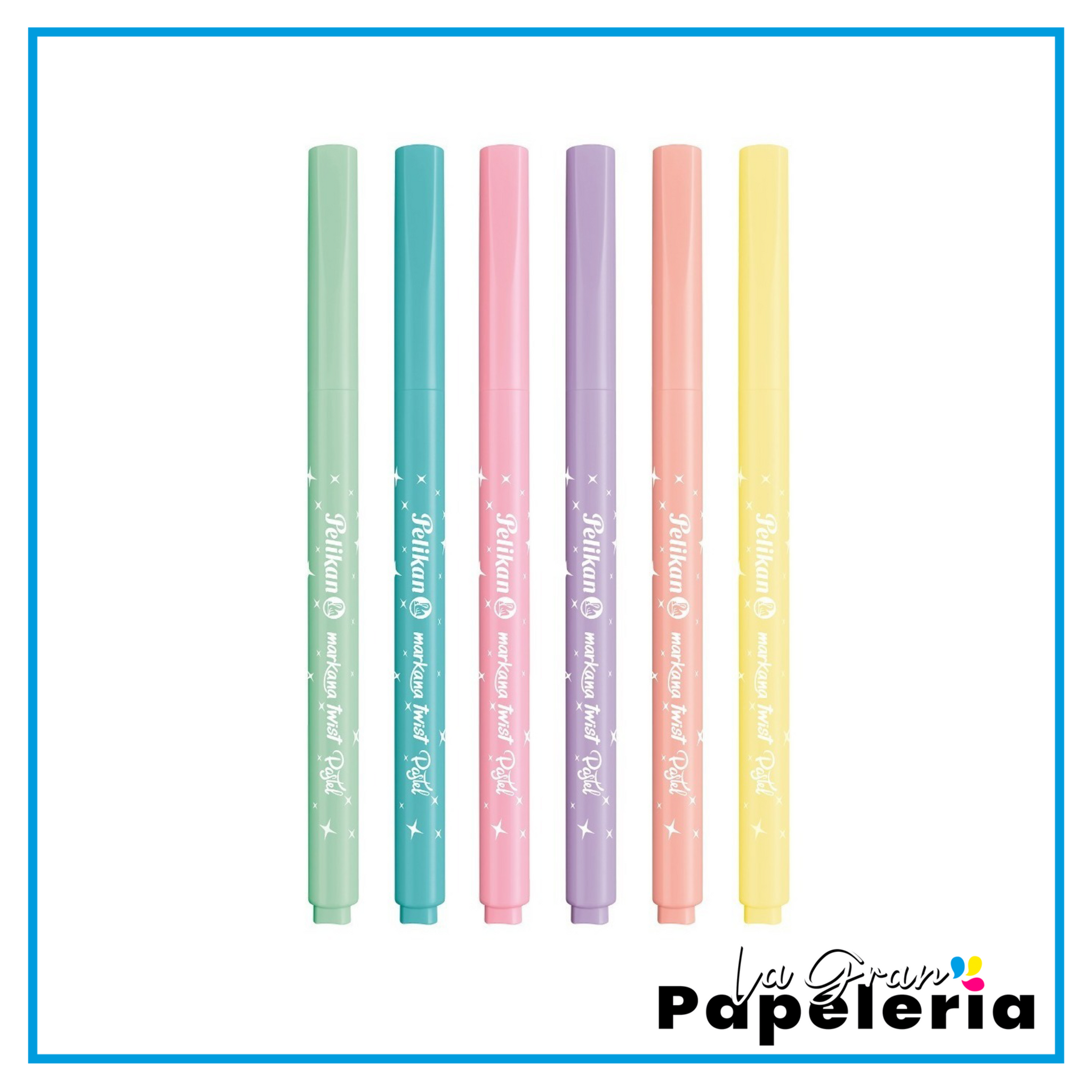 PLUMÓN PELIKAN TWIST PASTEL X 6 | lagranpapeleria