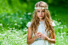 Mia® Girl model with daisy flower crown halo headbands - #MiaBeauty #Mia