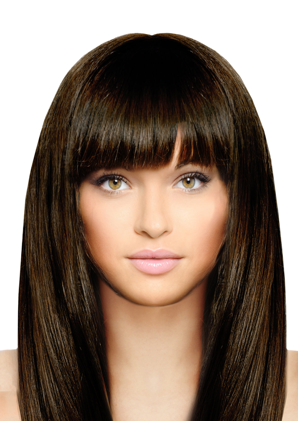 Clip N Bangs Dark Brown Mia Beauty