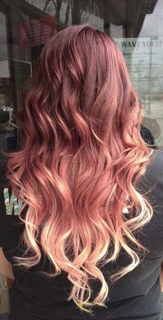 rose gold hair