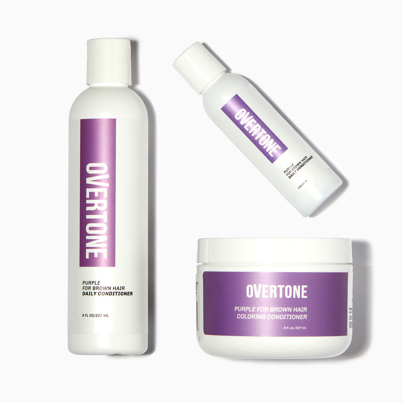 Purple For Brown Hair Complete System Overtone Haircare