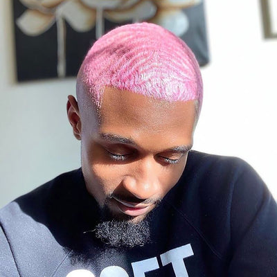 pastel pink hair