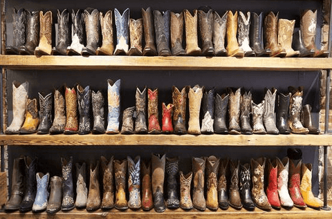 Collection de bottes de cowboy
