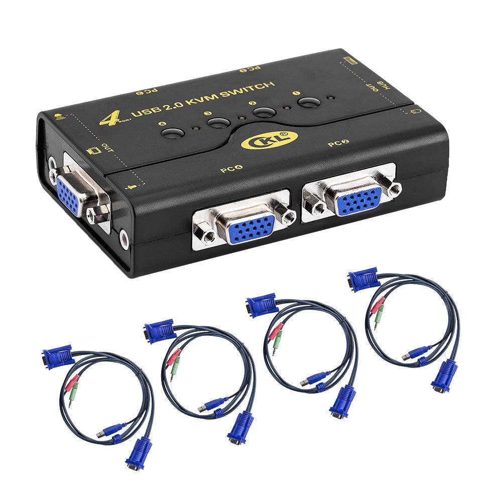 VGA Splitter 2 Port 1 PC to 2 Monitors Video Distributor Amplifier Dai