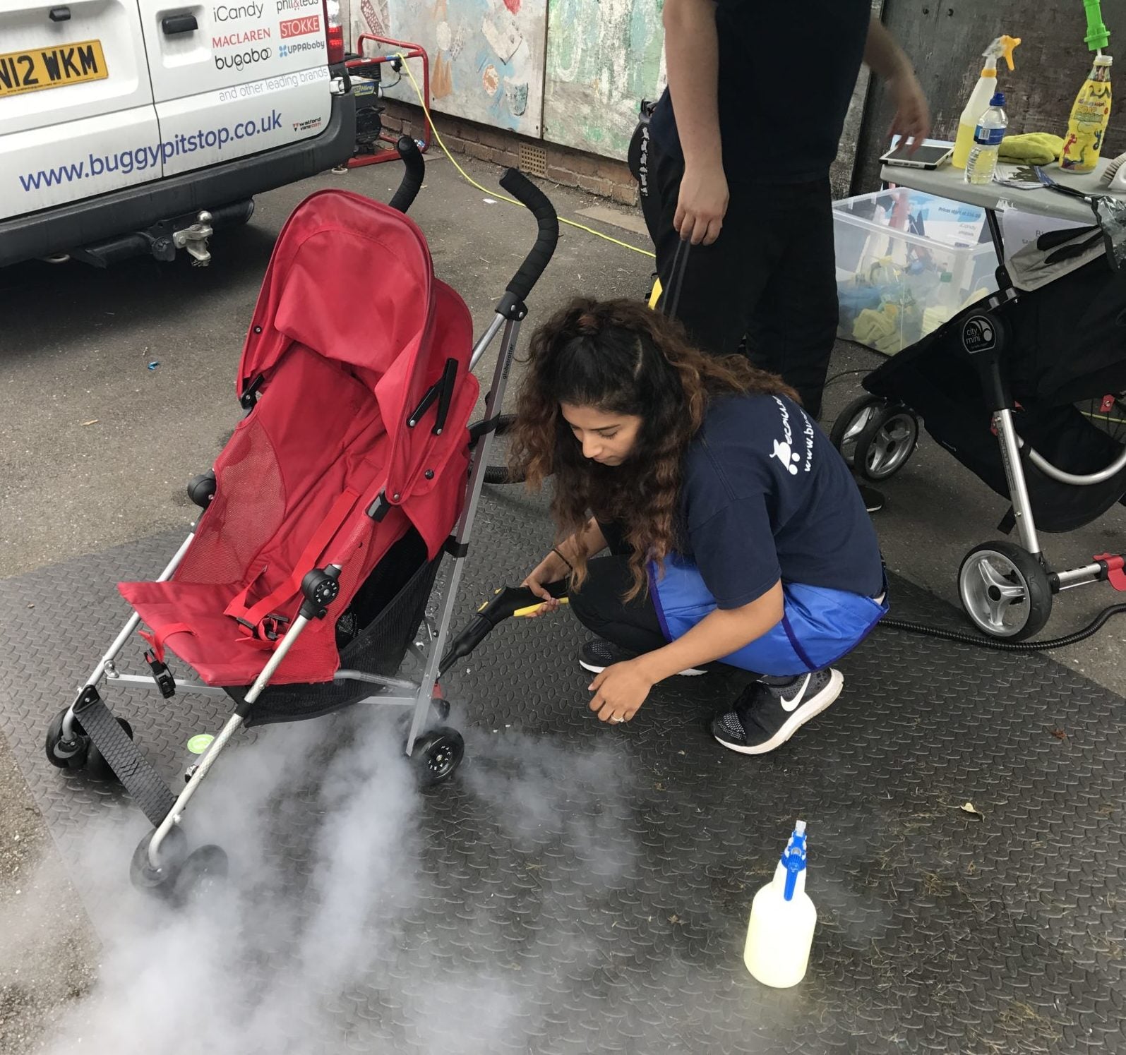 pushchair cleaning