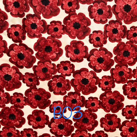 canadian poppies on cream background