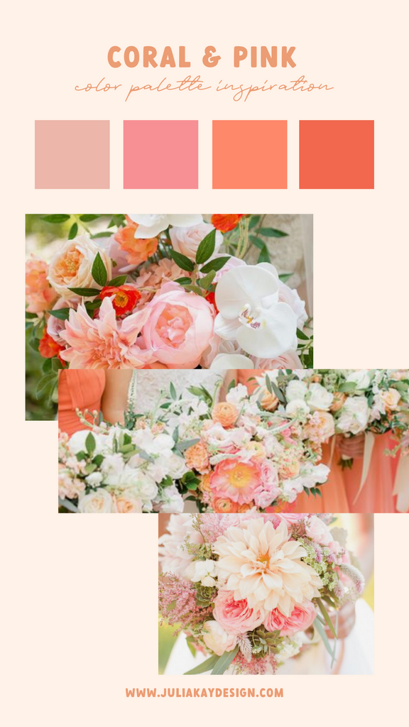 coral and pink wedding, coral wedding florals, pink wedding bouquet, coral and pink wedding colors, coral wedding inspiration, coral wedding invites