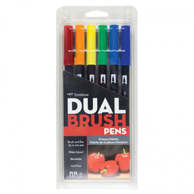 Tombow Dual Brush Pen Set - Primary