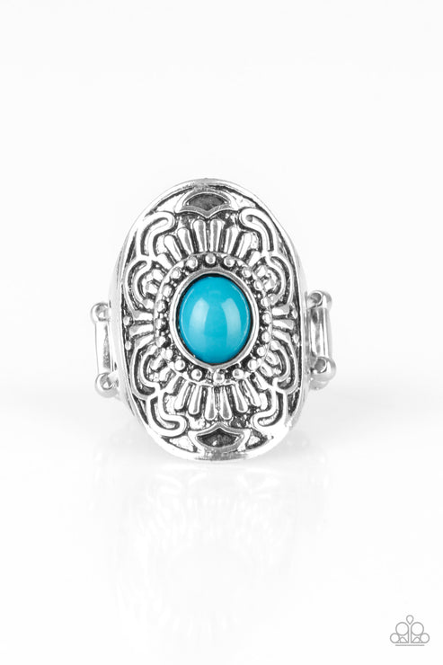 The ZEST Of The ZEST Blue Ring Paparazzi