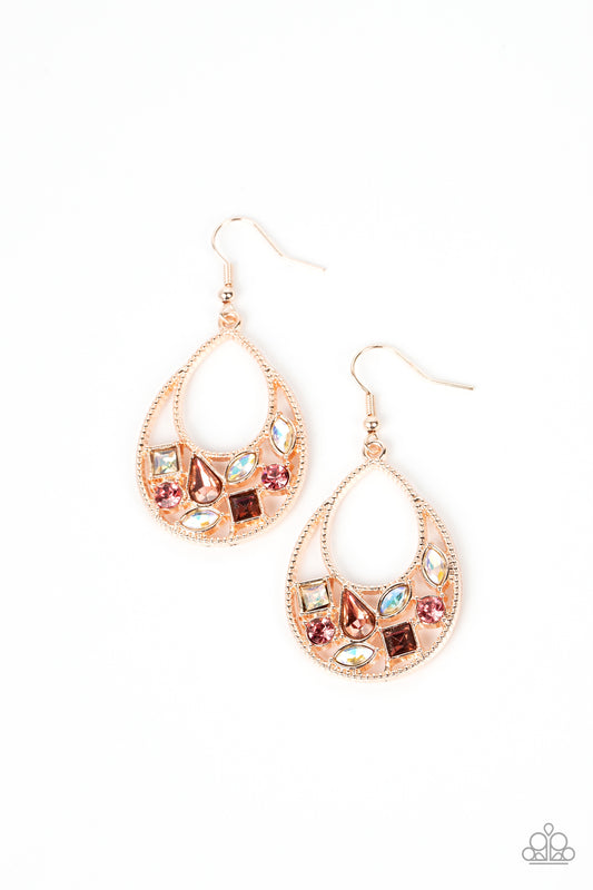 Candlelight Cruise - Gold - Paparazzi Earrings