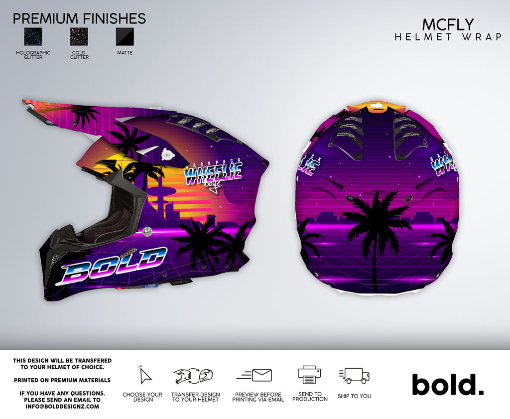 50/50 Supermoto Wheel Graphics - 2 Color Wheel Wrap – Bolddesignz