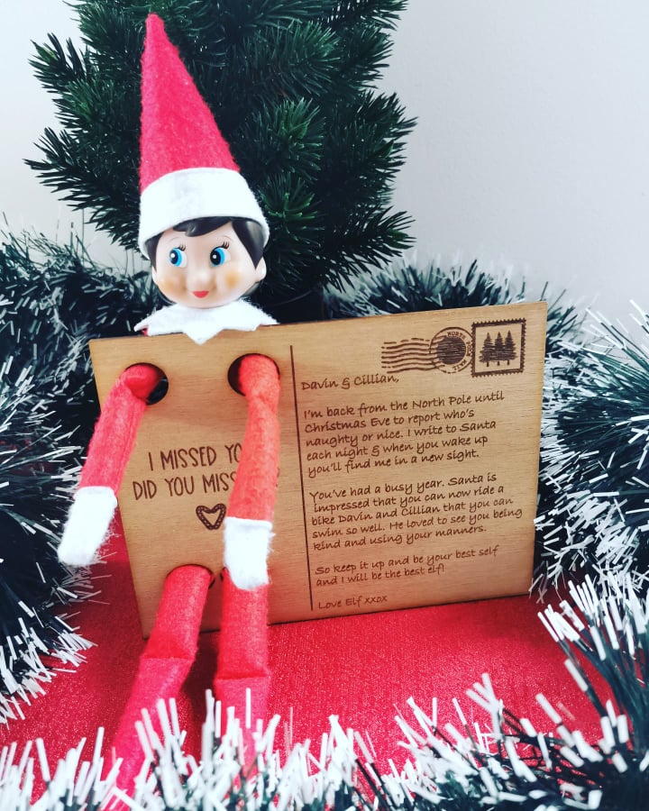 Elf on the Shelf Postcard - Personalised Message – A Personal Touch