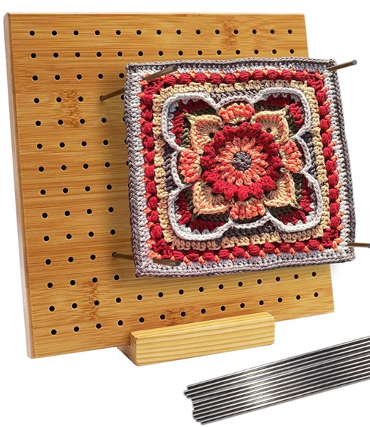 Best Gifts for Crocheters - Granny Square Blocking Board