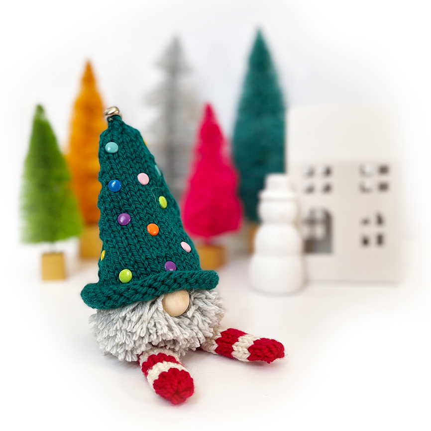 Holly Jolly Pom Pom Gnome pattern