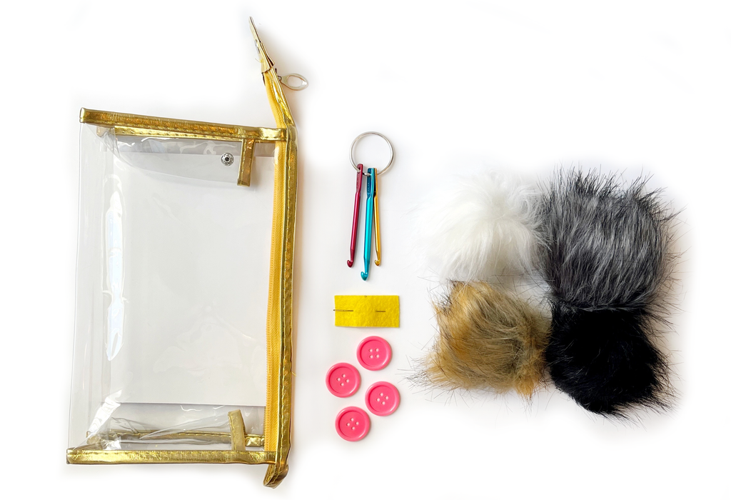 DIY Gifts: How To Make A Faux Fur Pom Pom Keychain