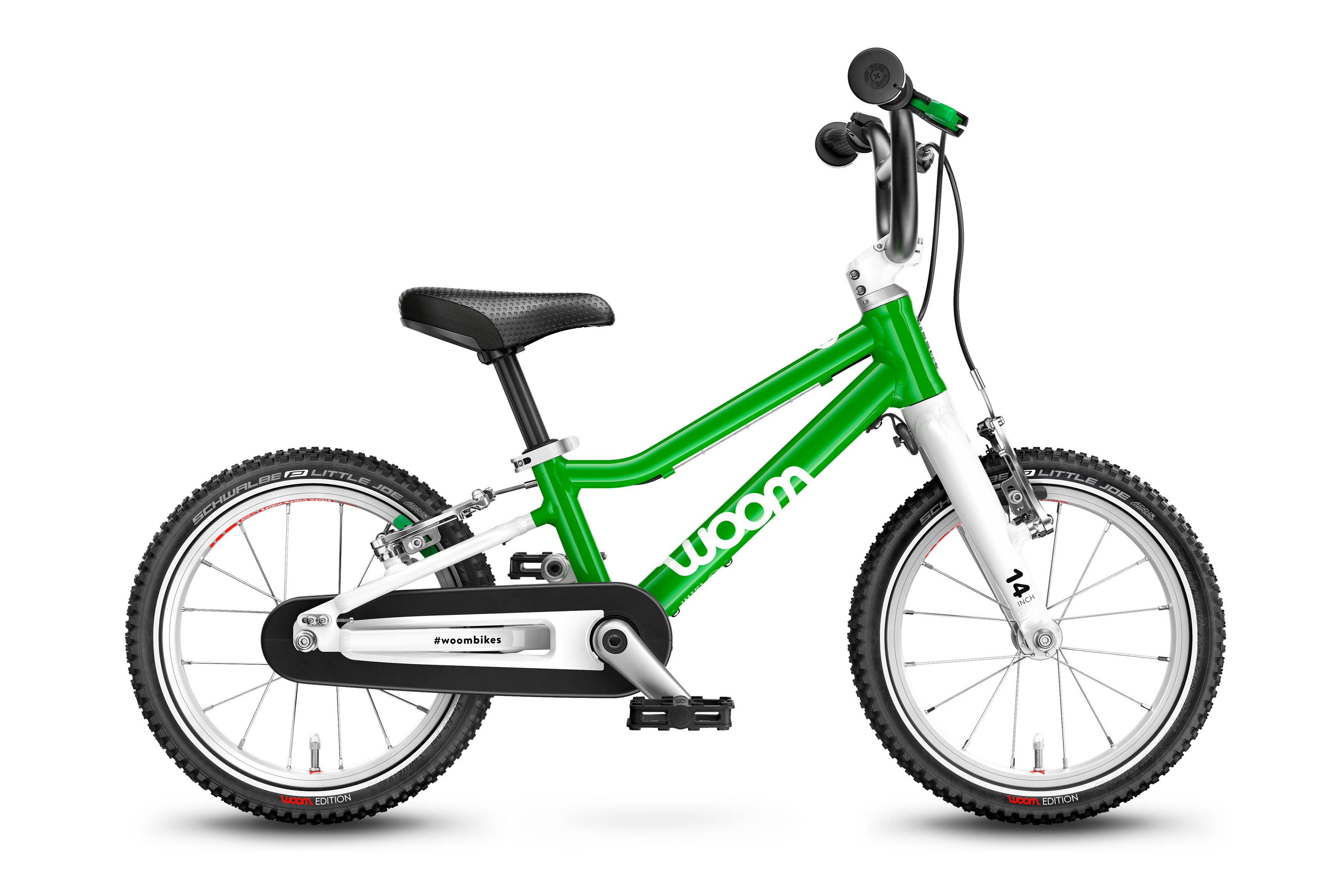 green 14 kids bike
