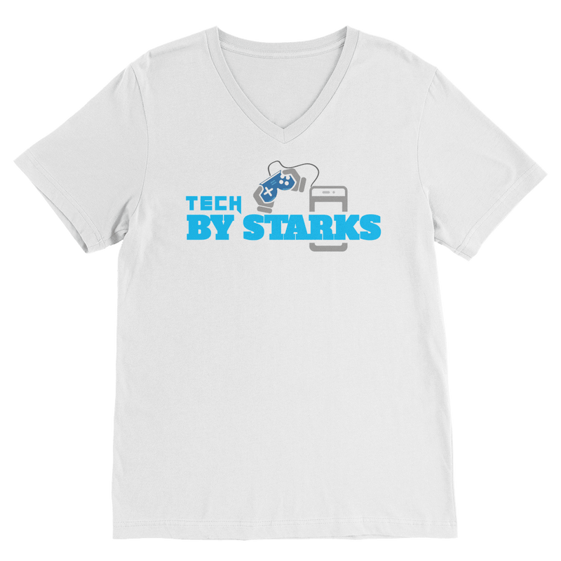 TECH BY STARKS APPAREL Premium V-Neck T-Shirt-Apparel-Tech By Starks