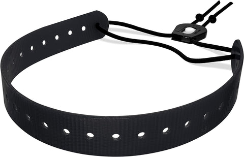 PetsTEK E-Collar Biothane Bungee Dog Collar Strap (Black)