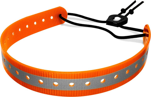 PetsTEK E-Collar Reflective Biothane Bungee Dog Collar Strap (Orange)