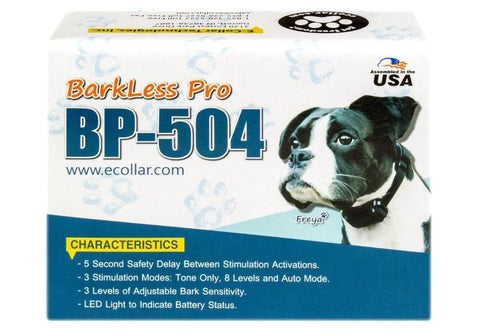 BP-504 Barkless Pro No Bark Collar by E-Collar Technologies