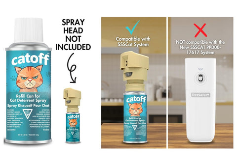 CatOff Refill Can No Spray Head and Not Compatible with New SSSCat System