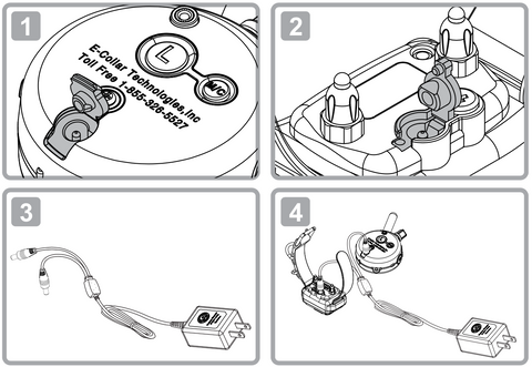 Charging Steps for ET-300 Mini Educator Remote Training Collar by E-Collar Technologies