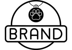 Collar Brand with Name Tag Icon