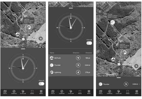 Compass View of Pathfinder2 App