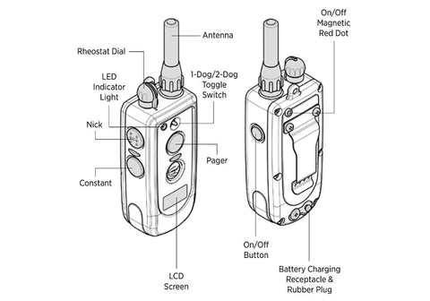 Dogtra 2300NCP Remote Transmitter Parts