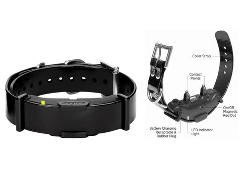 Dogtra ARC Receiver Collar with Parts Labeled