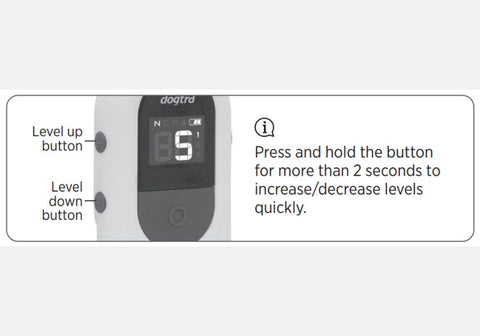 Dogtra CUE Level Selection Button