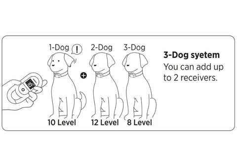 Dogtra CUE Multi Dog Selection Illustration