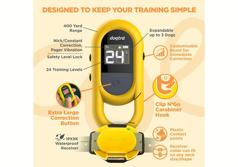 Dogtra CUE Remote Training Collar Summary of Features