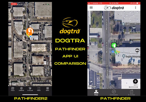 Dogtra Pathfinder App UI Comparison