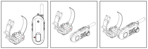 EZ-900 Remote and Collar Operation Illustration