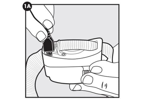Illustration on Charging the PetSafe Remote Spray Trainer Receiver